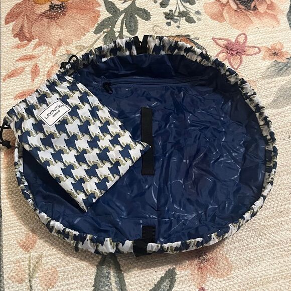 Lay-N-Go Cosmo Nylon Travel Cosmetic Lego Multi-Use Washable Drawstring 2pc Bag - Picture 2 of 13